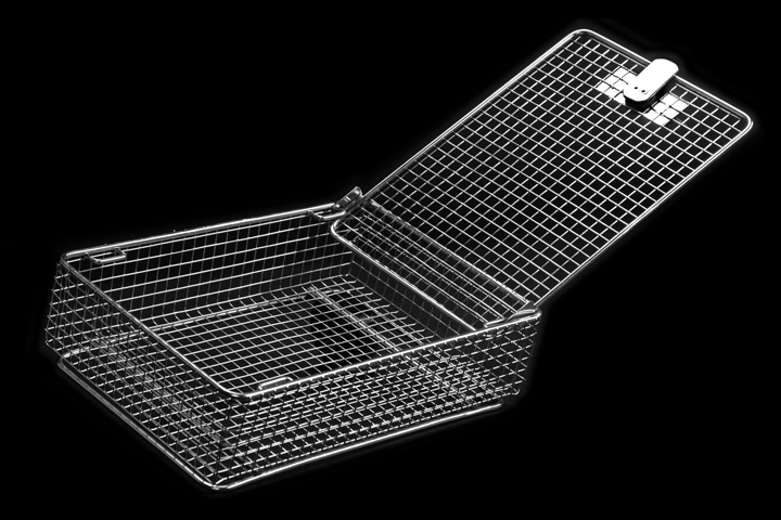 Kosz z siatki zgrzewanej zamykany